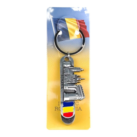 Breloc metalic cu desfacator sticle 2x10 cm Romania [2]