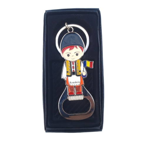 Brelocuri - Breloc metalic desfacator sticle copil costum popular 3x7 cm