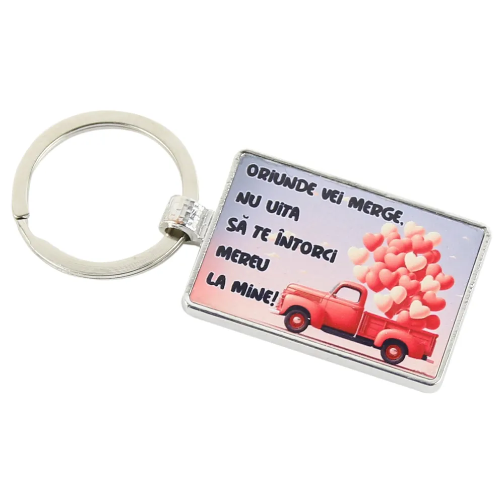 Brelocuri - Breloc din metal Oriunde vei merge 7 cm