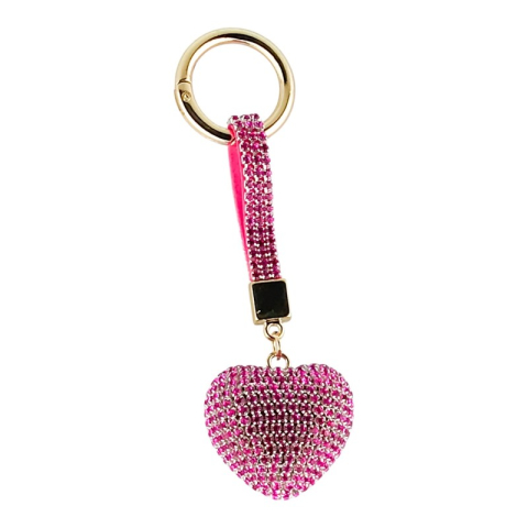 Breloc inima cu cristale 13 cm [5]