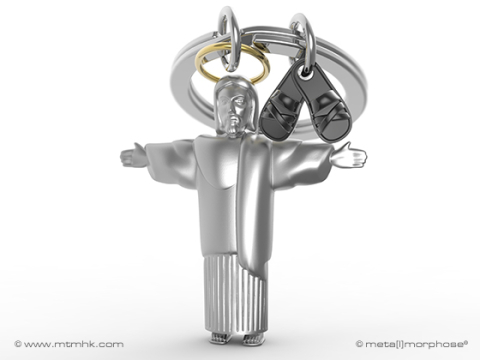 Casă și decorațiuni - Breloc Metalmorphose Jesus cu figurina si sandale