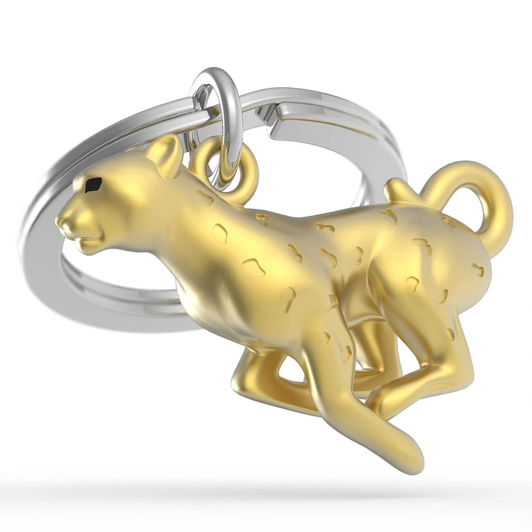 Casă și decorațiuni - Breloc Metalmorphose Leopard auriu