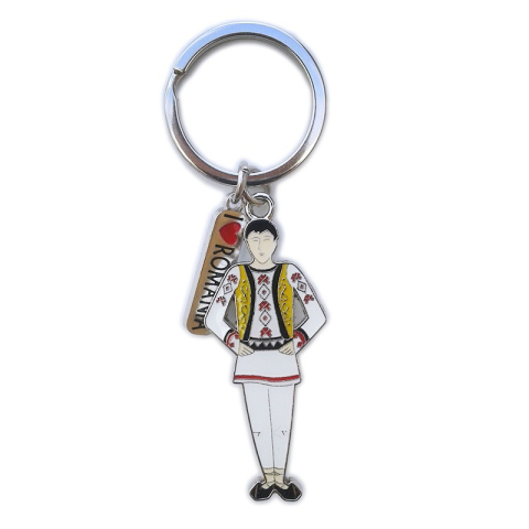 Breloc metal 4x11 cm Romania [3]