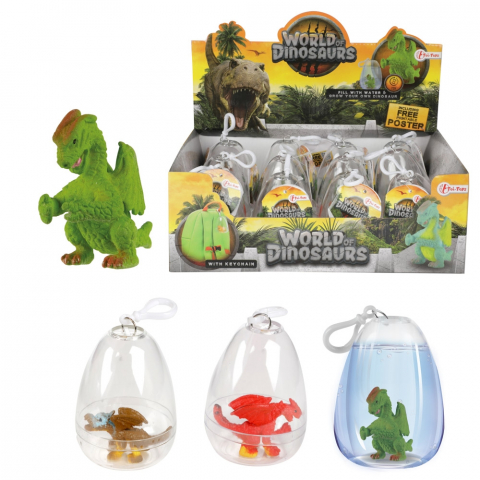 Casă și decorațiuni - Breloc ou cu dinozaur Toi-Toys