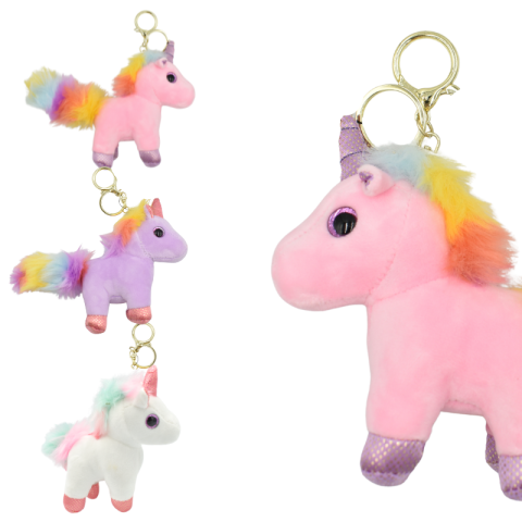 Brelocuri - Breloc plus unicorn culori diferite 12 cm