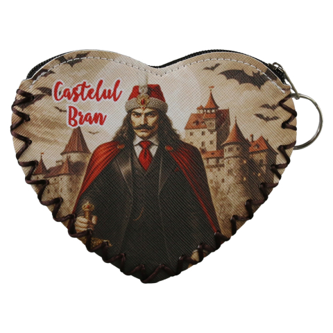 Casă și decorațiuni - Breloc tip portchei suvenir Romania 12x10 cm Vlad Tepes