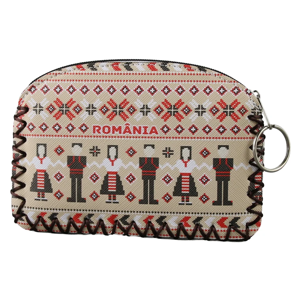 Casă și decorațiuni - Breloc tip portchei suvenir Romania 13.5x9 cm Dansatori populari