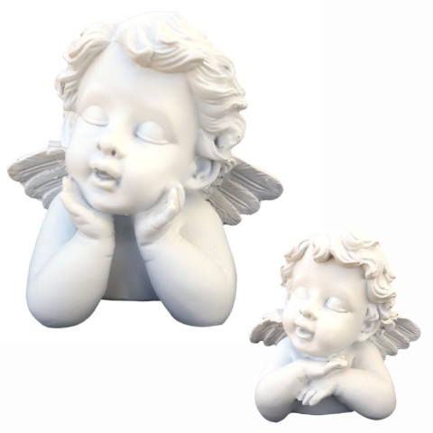 Casă și decorațiuni - Bust inger dormind 17x14 cm modele diferite