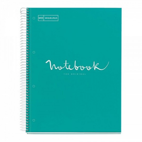 Caiete matematică - Caiet A5 80 file matematica Emotions Turquoise Miquelrius