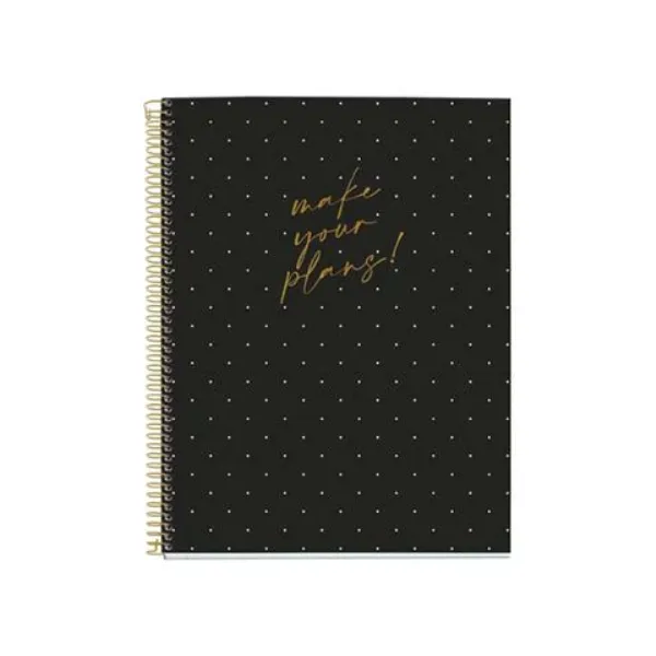 Caiete matematică - Caiet cu spira A4 120 file patratele Dots Always Black