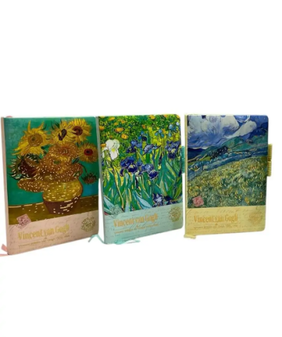 Agende nedatate - Caiet de schite Van Gogh flori 16x11cm modele diferite
