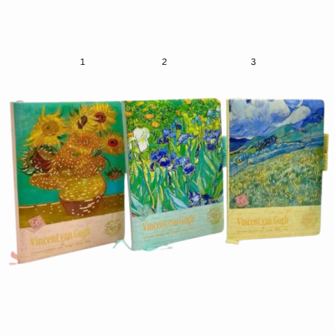 Caiet de schite Van Gogh flori 16x11cm modele diferite [1]