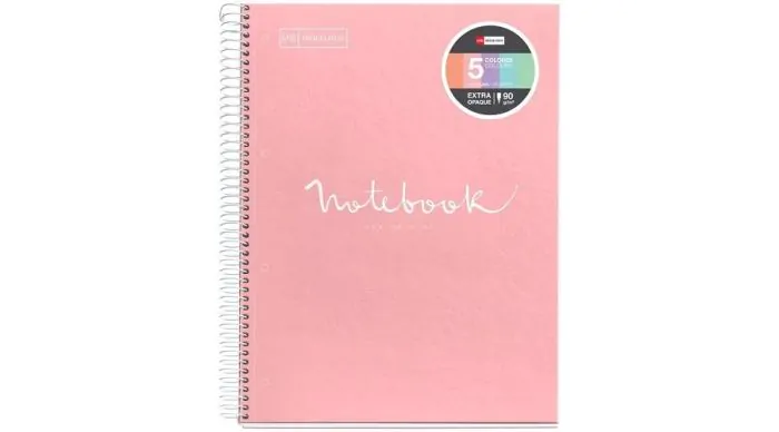 Caiete dictando - Caiet A5 120 file dictando Emotions Pink Miquelrius