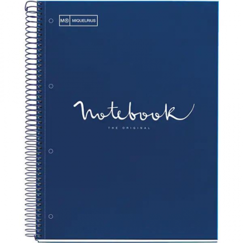 Caiete școlare și hârtie - Caiet A4 160 file matematica Emotions Navy Miquelrius