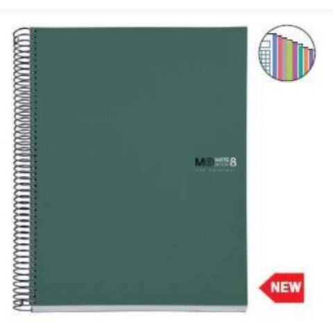 Caiete matematică - Caiet A5 200 file matematica Green Miquelrius