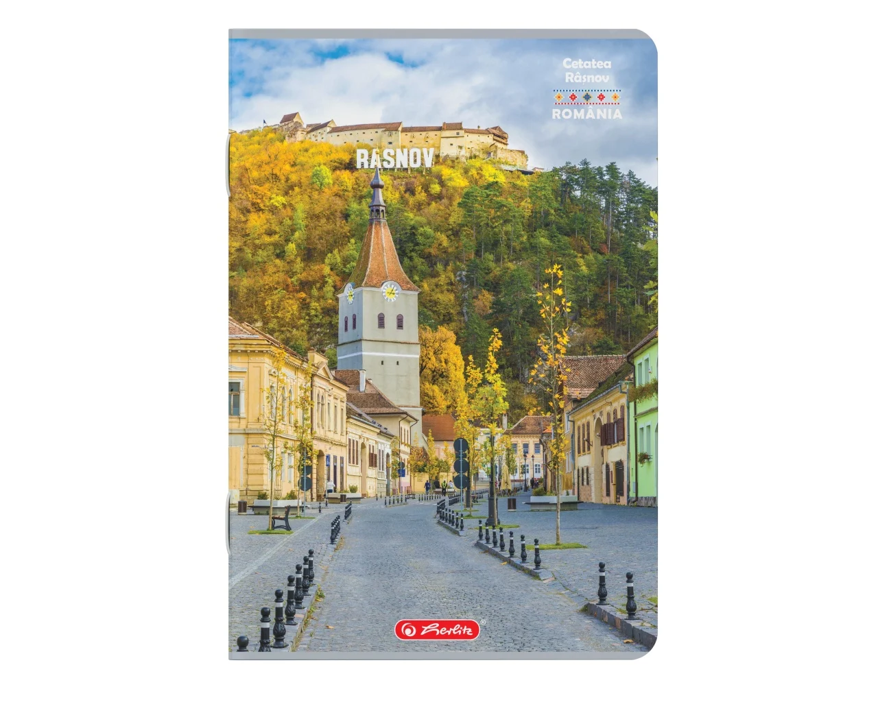 Caiet A4 100 file dictando motiv Romania Herlitz modele diferite [3]
