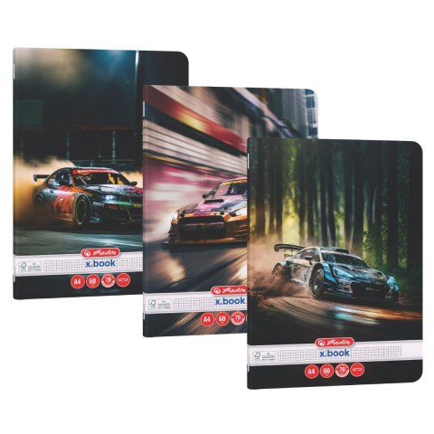 Caiete matematică - Caiet A4 60 file matematica Race Cars Herlitz