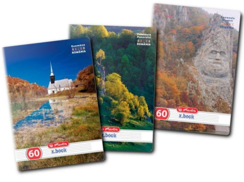 Caiete dictando - Caiet A4 60 file dictando Discover Romania Herlitz