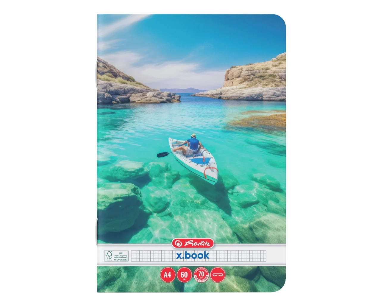 Caiet A4 60 file patratele motiv Summer Herlitz [2]