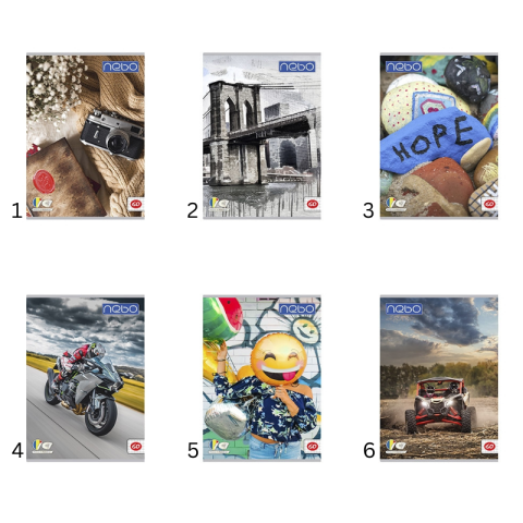 Caiete matematică - Caiet A4 60 file matematica Nebo