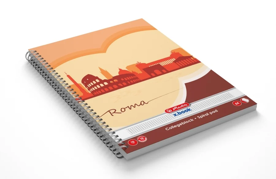 Caiet A4 70 file spirala matematica Herlitz [2]