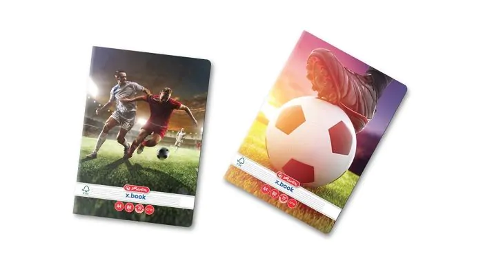 Rechizite școlare - Caiet A4 80 file dictando Fotbal Herlitz