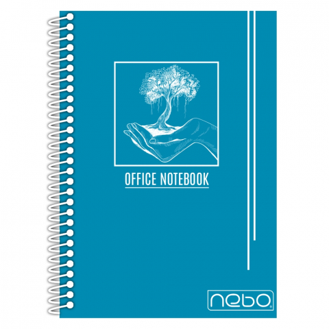 Caiet A4 80 file dictando cu spira coperta NEBO diverse culori [1]