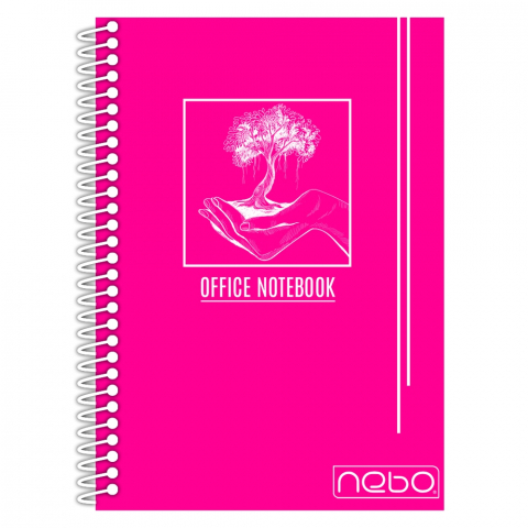 Caiet A4 80 file dictando cu spira coperta NEBO diverse culori [5]