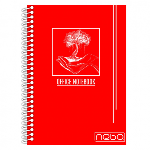 Caiet A4 80 file dictando cu spira coperta NEBO diverse culori [6]