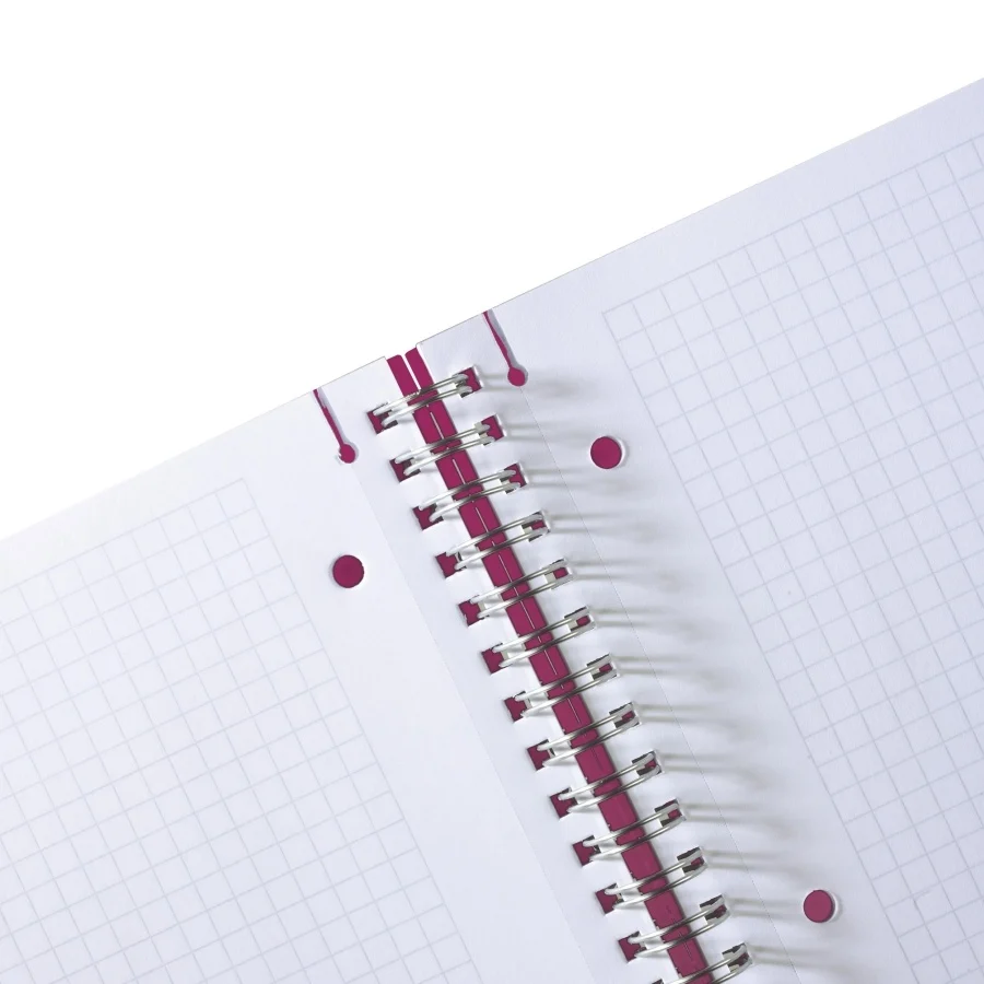 Caiet A4 80 file spirala elastic matematica mov Herlitz [1]