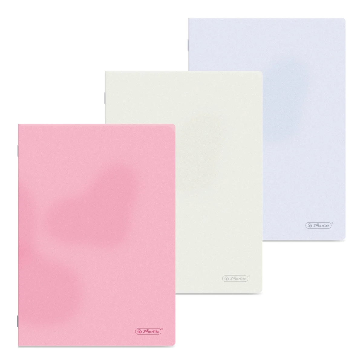 Caiete școlare și hârtie - Caiet A4 80 file patratele coperta PP diverse culori Herlitz