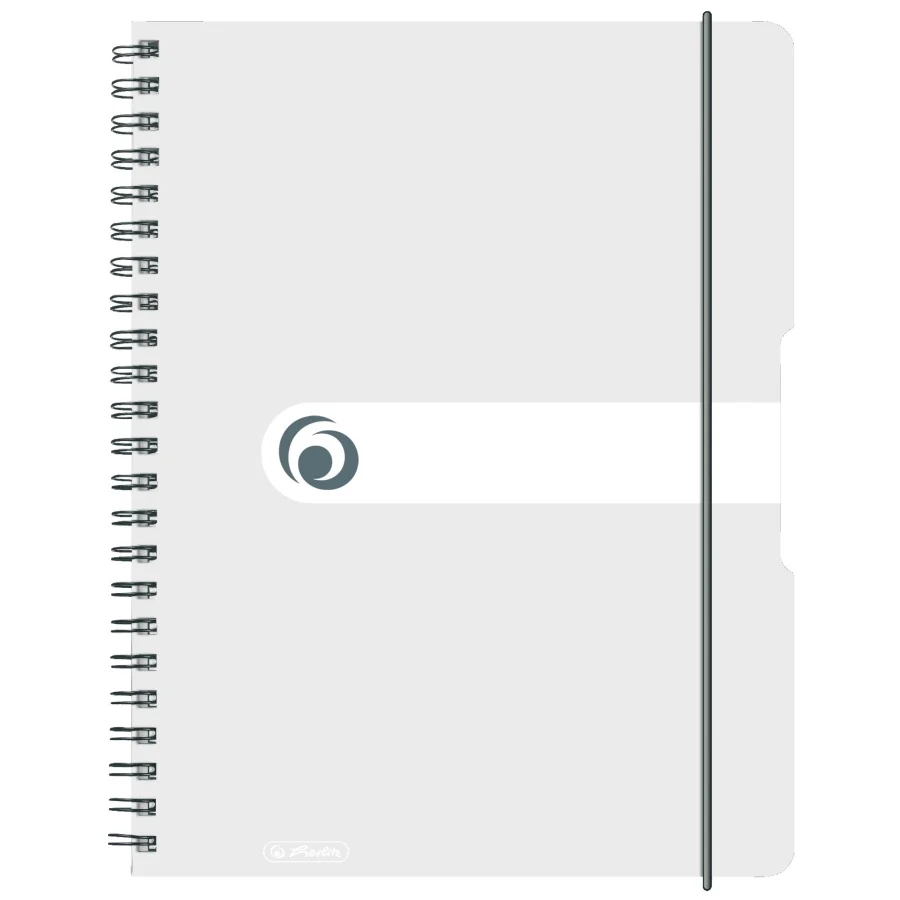 Caiete școlare și hârtie - Caiet A4 matematica 80 file spirala elastic Herlitz