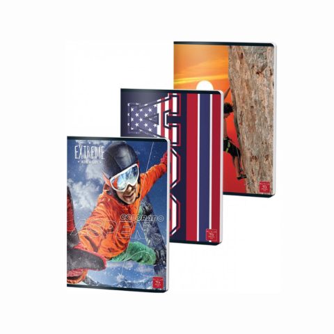 Caiete matematică - Caiet A4 patratele 48 file color Pigna modele diferite