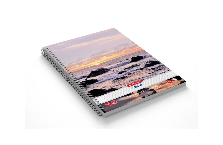Caiet A5 100 file cu spirala dictando Herlitz [3]