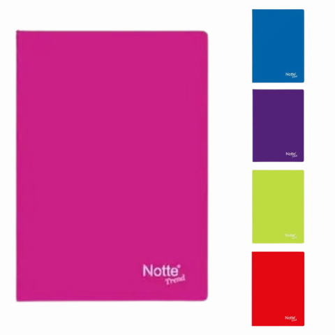 Rechizite școlare - Caiet A5 40 file matematica capsat PP trend Notte culori diferite