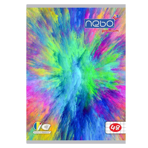 Caiet A5 48 file NEBO Premium 80g matematica modele diferite [4]