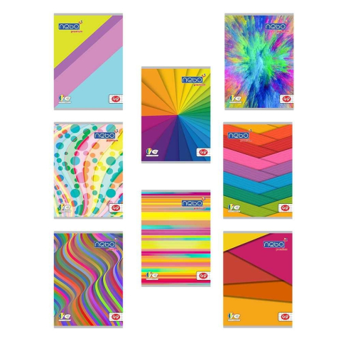 Rechizite școlare - Caiet A5 48 file NEBO Premium 80g matematica modele diferite