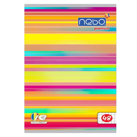 Caiet A5 48 file NEBO Premium 80g matematica modele diferite [8]