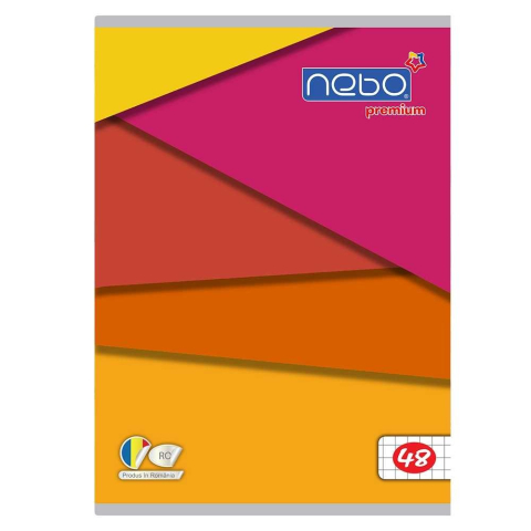 Caiet A5 48 file NEBO Premium 80g matematica modele diferite [3]
