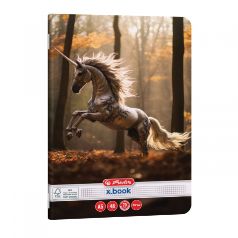 Caiet A5 48 file matematica Unicorn Herlitz [2]