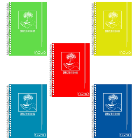 Rechizite școlare - Caiet A5 80 file AR coperta PP cu spira NEBO Matematica