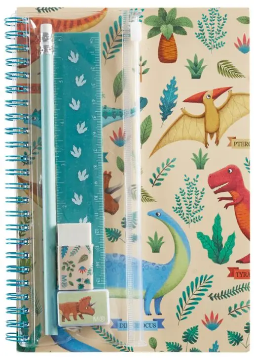 Caiet A5 cu accesorii Miquelrius Dinos 14.8 x 21 cm [1]