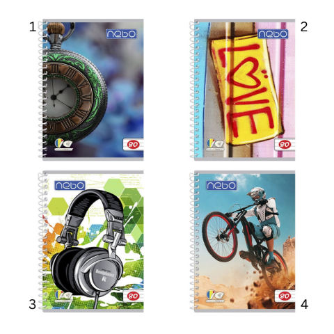 Caiete dictando - Caiet A5 dictando 80 file cu spira Nebo