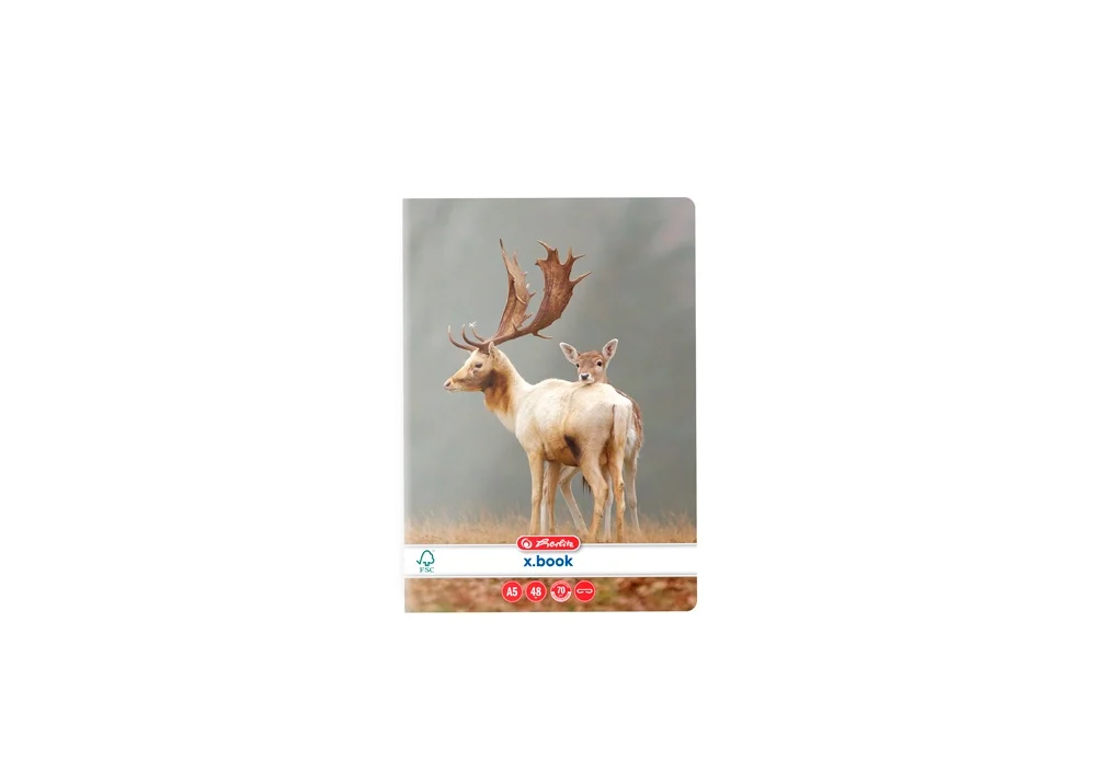 Caiet A5 matematica 48 file veline Animals Herlitz [4]