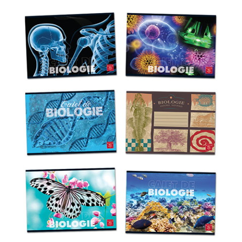 Caiete geografie și biologie - Caiet biologie 17 x 24 cm 24 file Pigna modele diferite