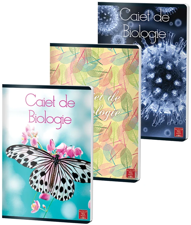 Caiete școlare și hârtie - Caiet de biologie A4 24 file Pigna modele diferite