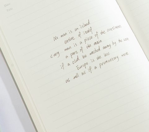 Caiet birou A5 96 file dictando coperta imitatie piele bleu Deli [1]