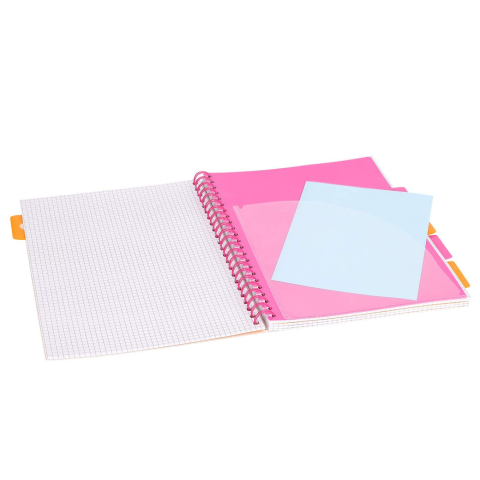 Caiet matematica A4 cu spirala si separatoare Strigo Pads Project Book Flori 30x21 cm [3]