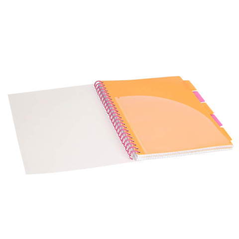 Caiet matematica A4 cu spirala si separatoare Strigo Pads Project Book Flori 30x21 cm [2]