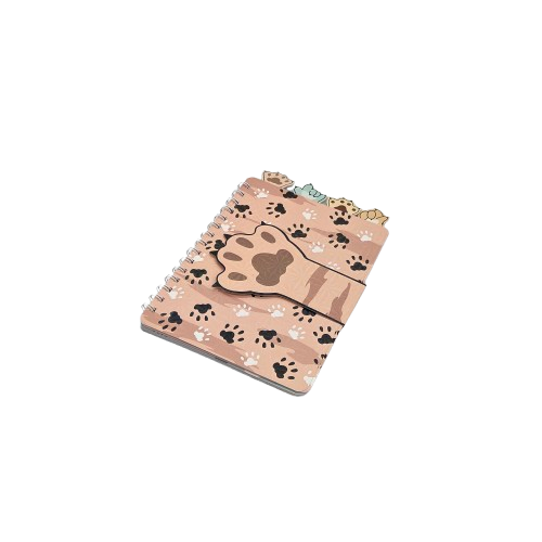Caiet A5 cu spira pentru copii coperta 3D pisica cu labuta [3]